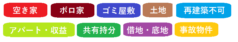 不動産,種類,空き家,訳あり物件